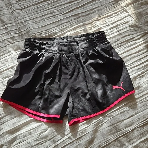 Puma Shorts Puma Black Short With Red Logo For Running Shorts